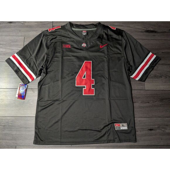 Other - Jeremiah Smith #4 Ohio State Buckeyes BLACKOUT Stitched Men's Jersey XL